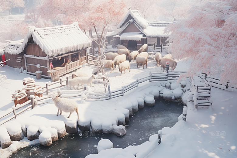 东北雪乡北方旅游素材