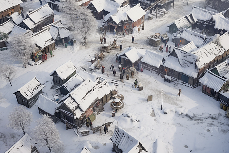 东北雪乡北方高清素材