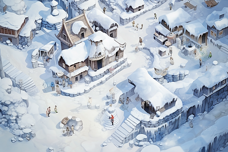 东北雪乡高清风光素材