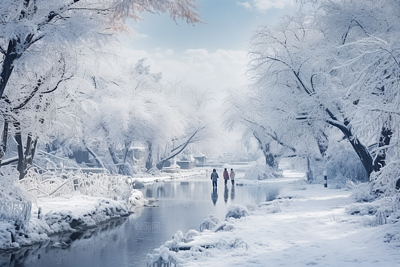 东北雪乡旅游大雪素材