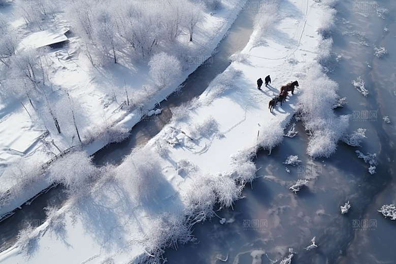 东北雪乡北方旅游素材