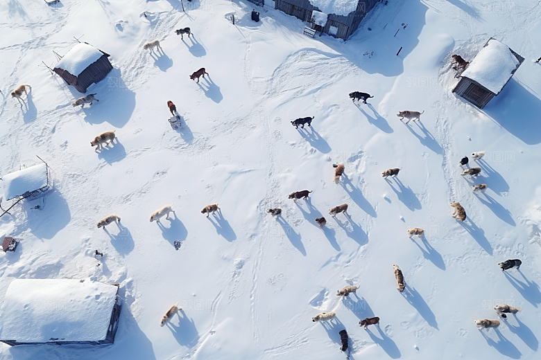 东北雪乡北方景区素材