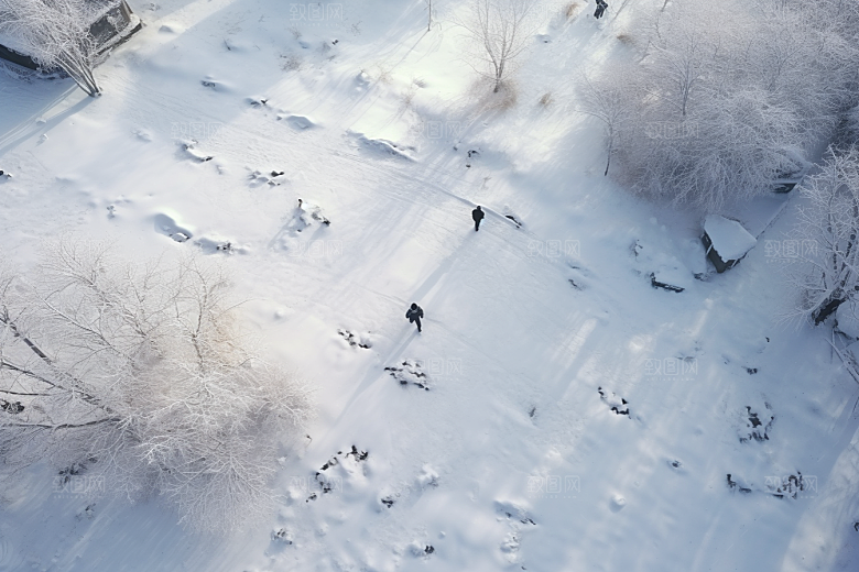 东北雪乡大雪哈尔滨素材