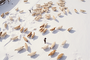 东北雪乡旅游大雪素材