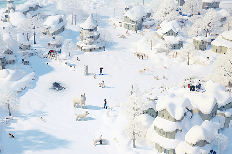 东北雪乡北方旅游素材