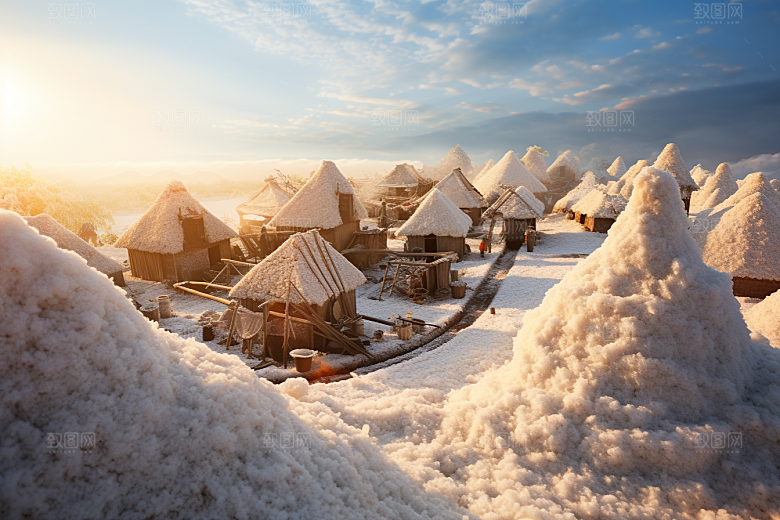 东北雪乡北方大雪素材