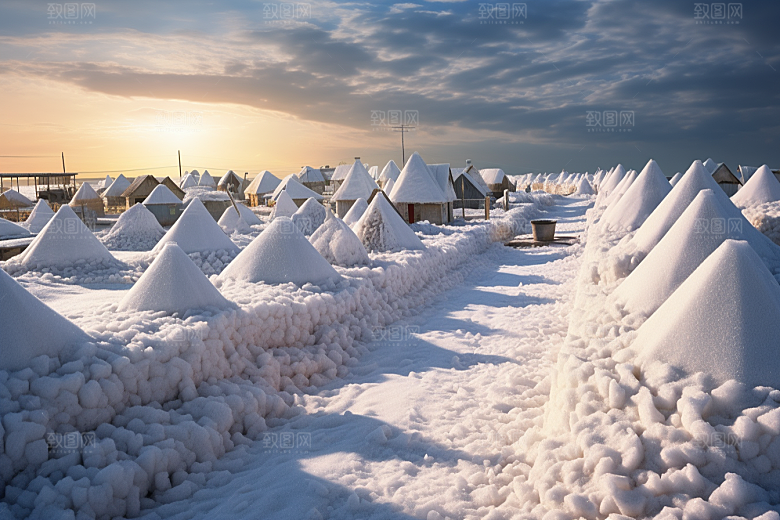 东北雪乡风光旅游素材