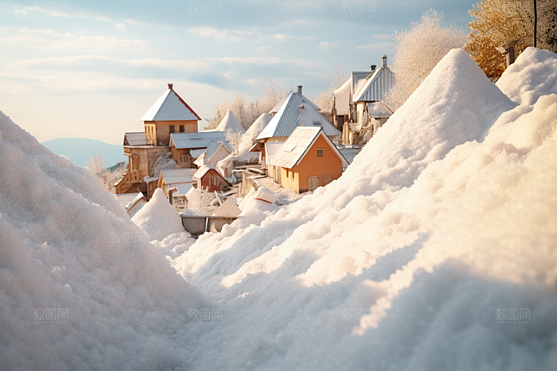 东北雪乡旅游景区素材