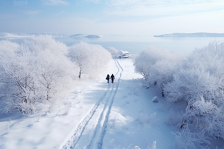 东北雪乡高清大雪素材