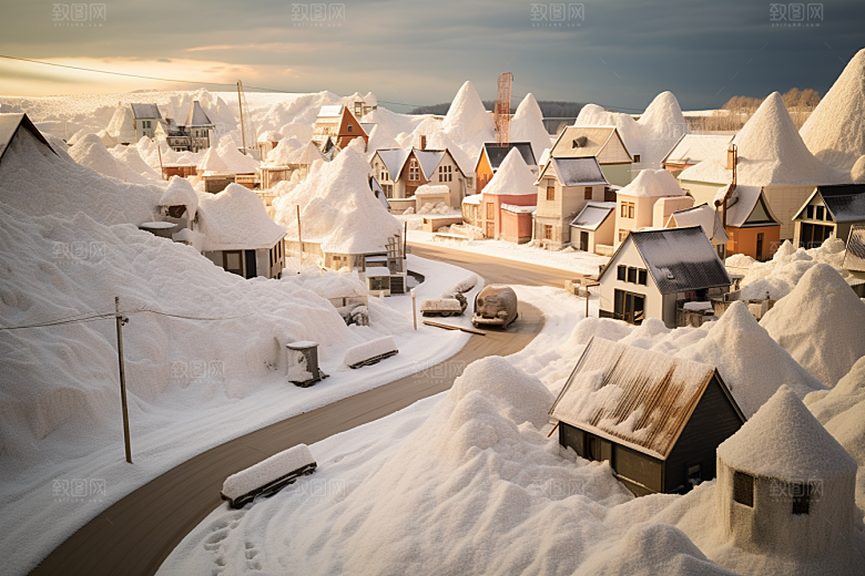 东北雪乡旅游高清素材