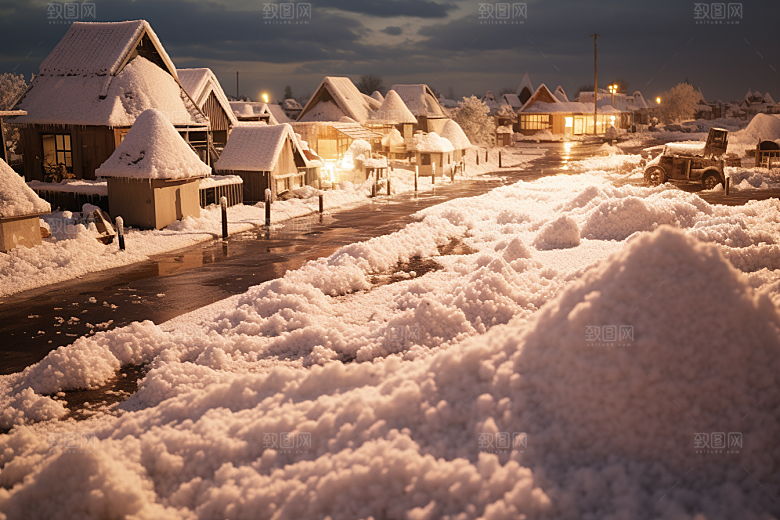 东北雪乡高清景区素材