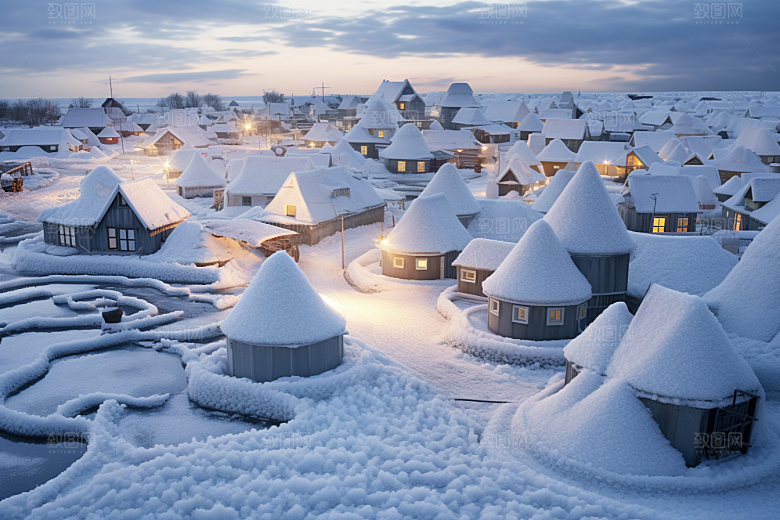 东北雪乡北方高清素材
