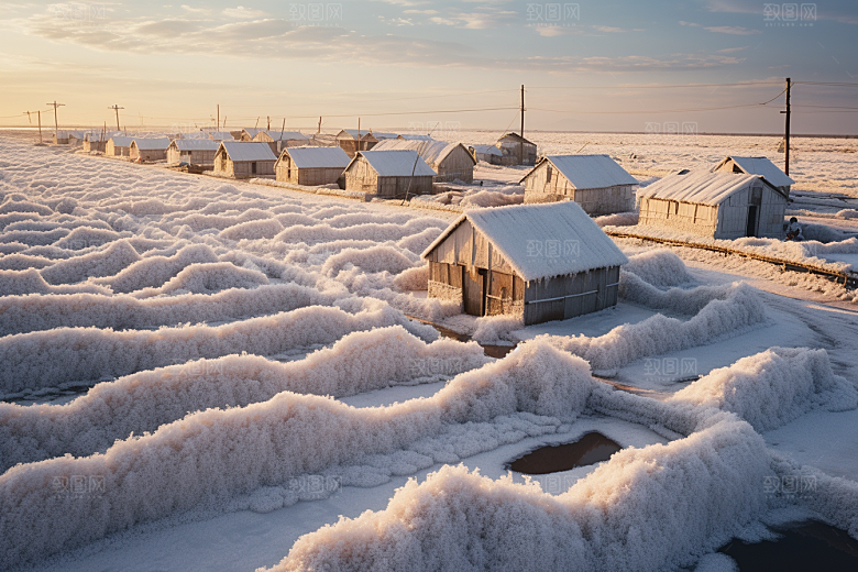 东北雪乡景区北方素材