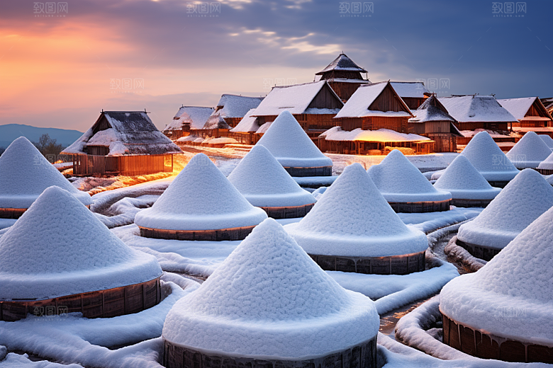 东北雪乡高清风光素材