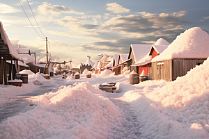 东北雪乡大雪北方素材