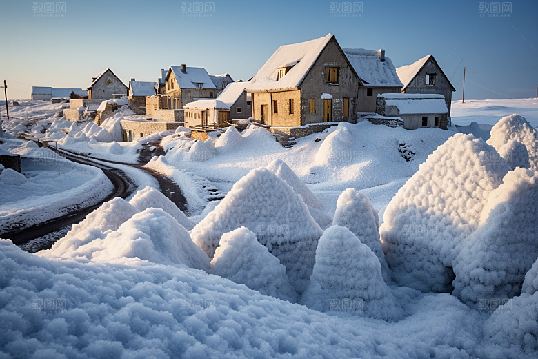 东北雪乡景区旅游素材