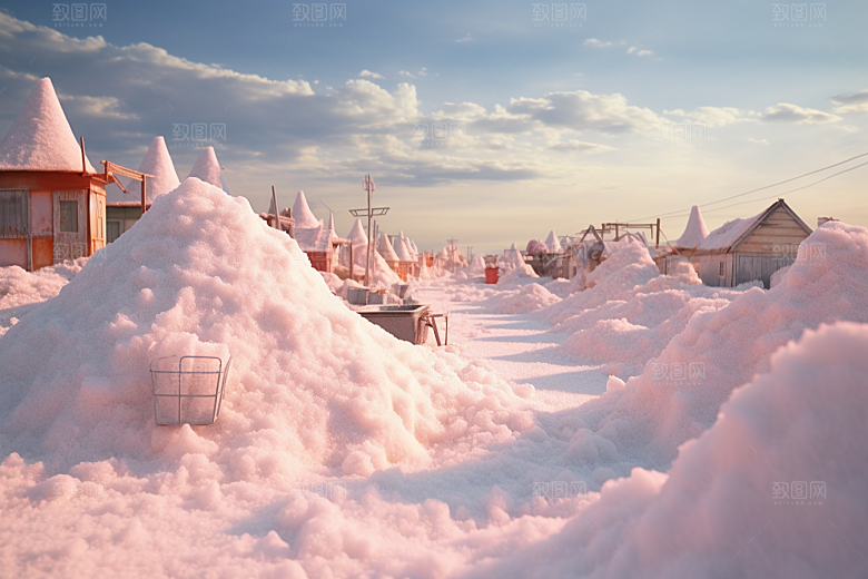 东北雪乡北方雪景素材