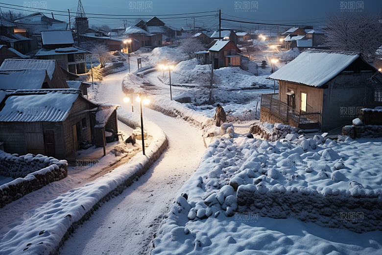 东北雪乡哈尔滨北方素材
