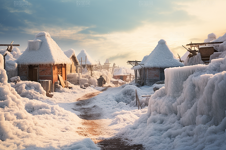 东北雪乡北方高清素材
