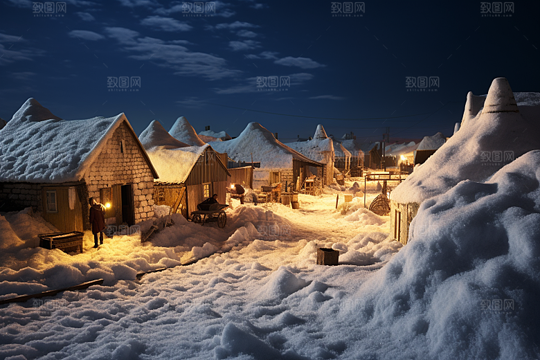 东北雪乡高清旅游素材