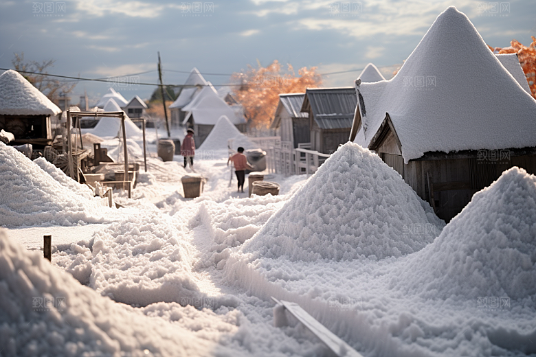 东北雪乡哈尔滨高清素材