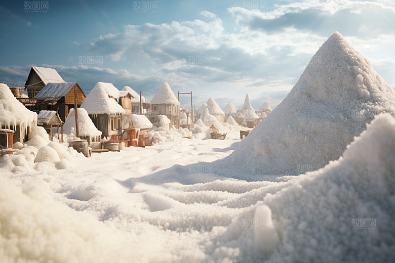 东北雪乡高清景区素材