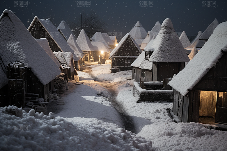 东北雪乡高清风光素材