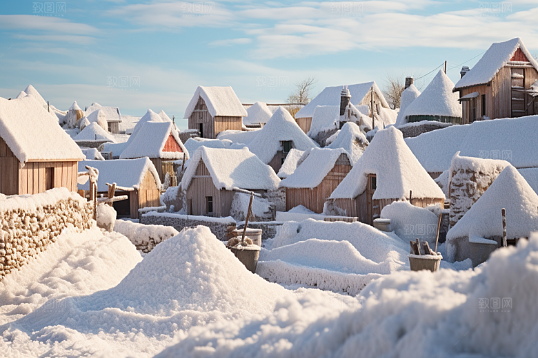 东北雪乡旅游北方素材