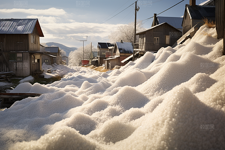 东北雪乡雪景旅游素材