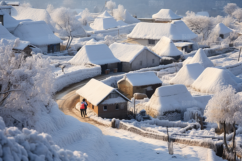 东北雪乡哈尔滨高清素材