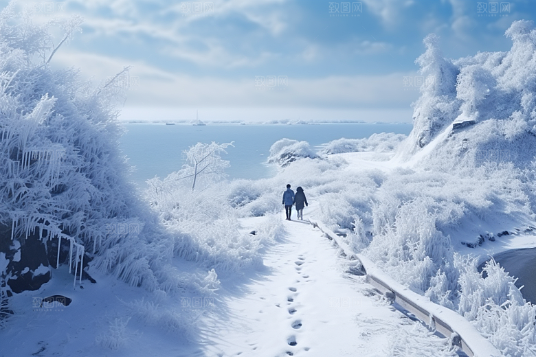 东北雪乡旅游北方素材