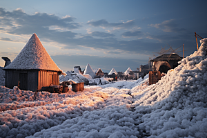 东北雪乡旅游北方素材