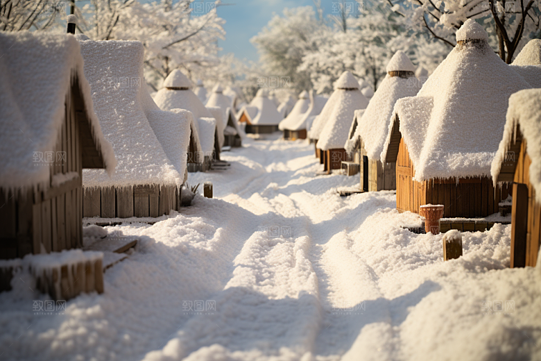 东北雪乡北方高清素材