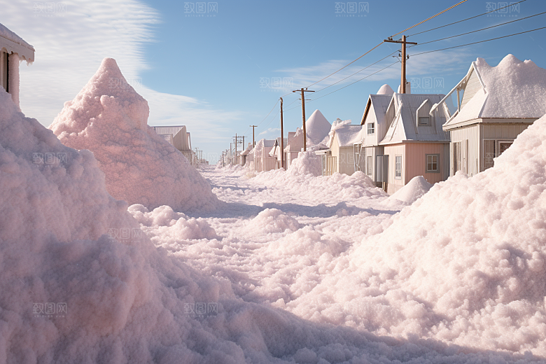 东北雪乡高清景区素材