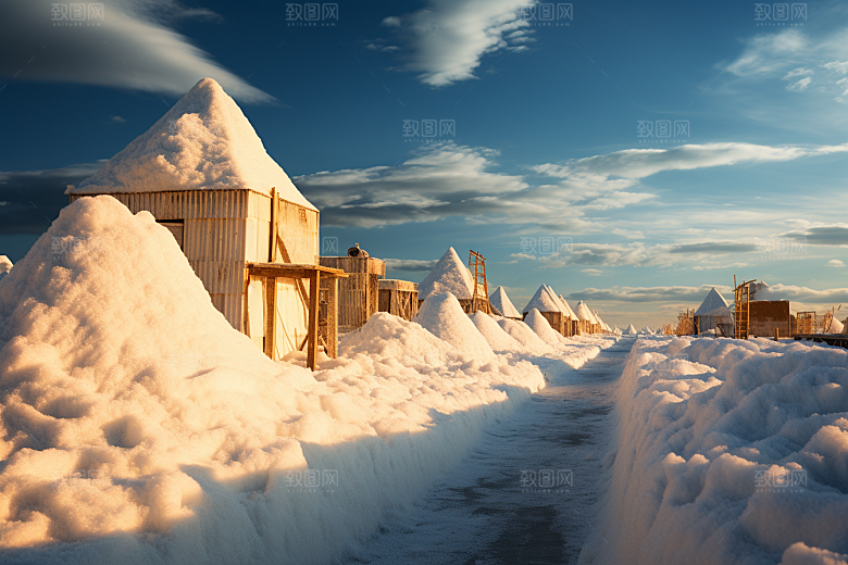 东北雪乡哈尔滨大雪素材