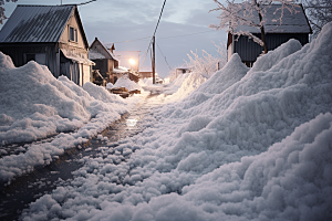 东北雪乡旅游大雪素材