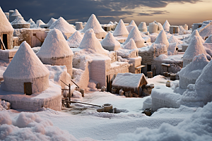 东北雪乡北方旅游素材