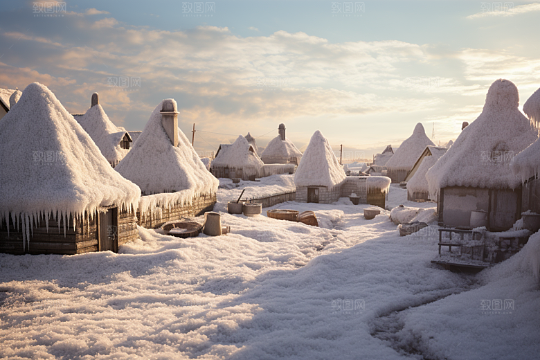 东北雪乡高清旅游素材