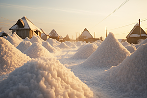 东北雪乡景区北方素材
