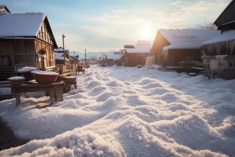 东北雪乡旅游高清素材