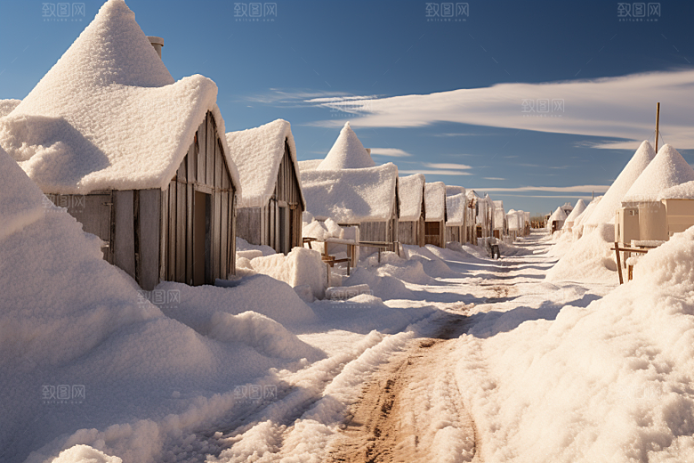 东北雪乡旅游高清素材