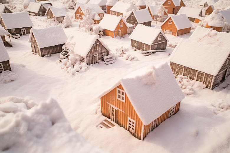 东北雪乡大雪高清素材