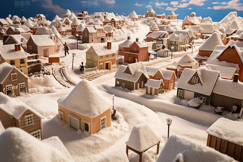 东北雪乡旅游北方素材