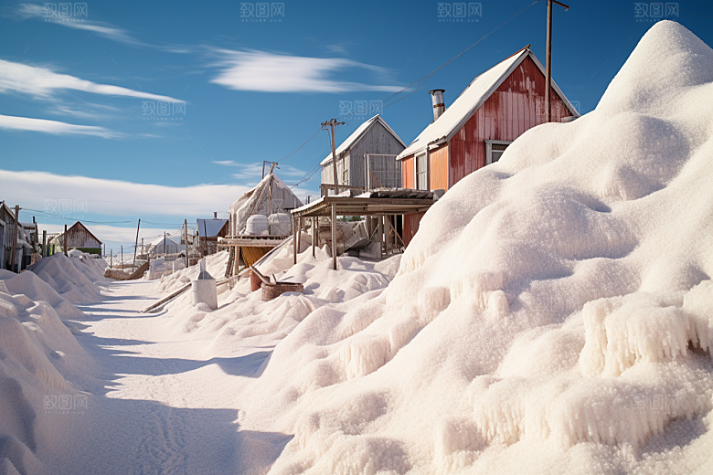东北雪乡高清雪景素材