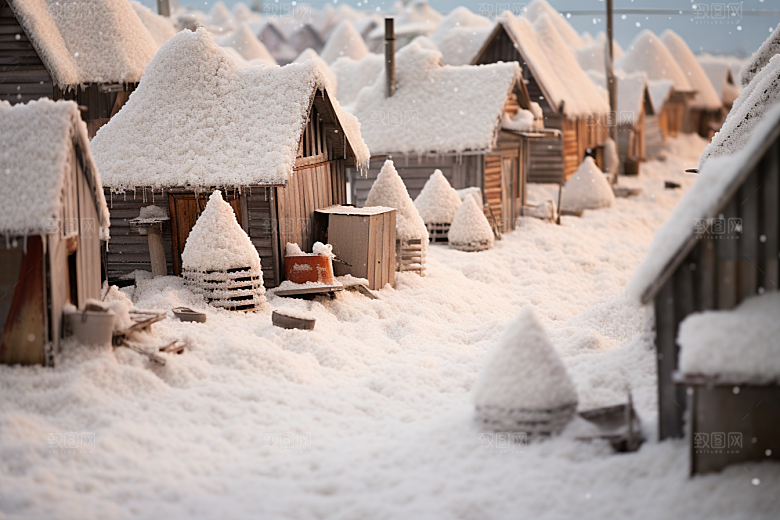 东北雪乡北方雪景素材