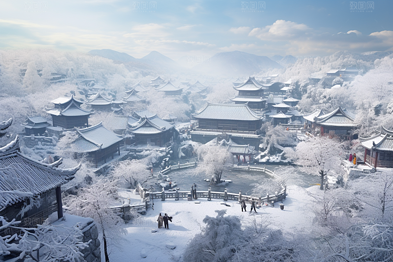 东北雪乡高清旅游素材