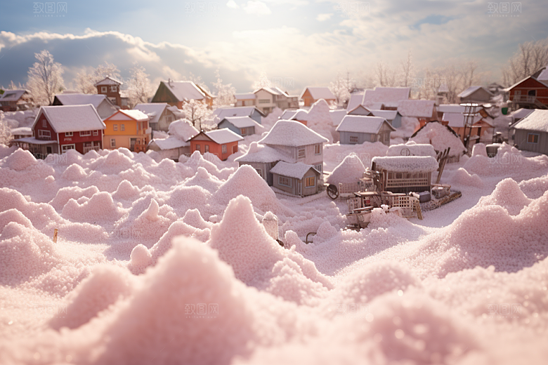 东北雪乡旅游大雪素材