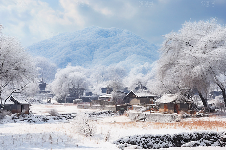东北雪乡北方旅游素材