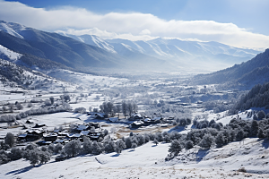 东北雪乡北方旅游素材