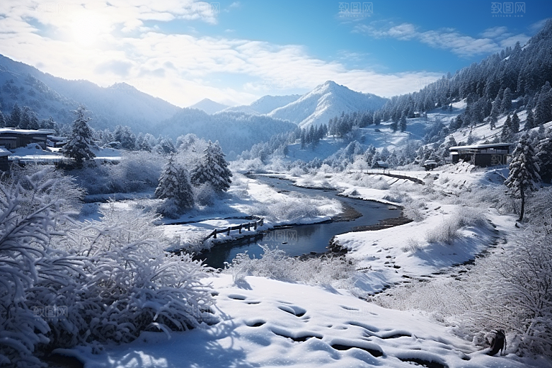 东北雪乡哈尔滨景区素材